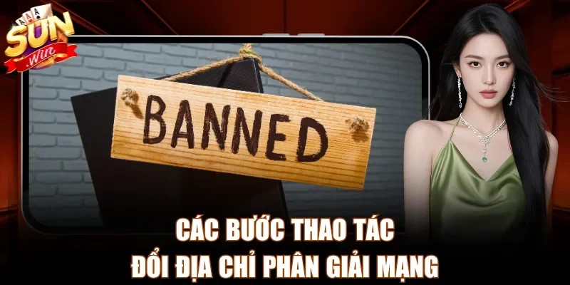 Các bước thao tác đổi địa chỉ phân giải mạng