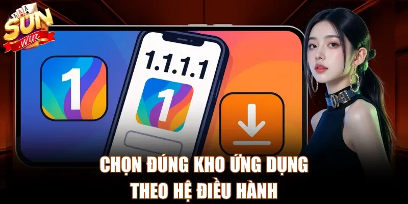 Chọn đúng kho ứng dụng theo hệ điều hành