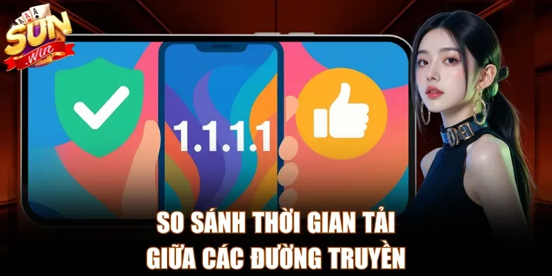 So sánh thời gian tải giữa các đường truyền