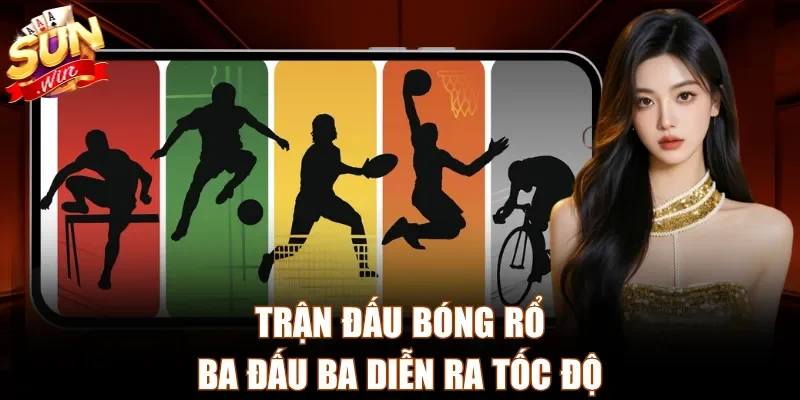 Trận đấu bóng rổ ba đấu ba diễn ra tốc độ
